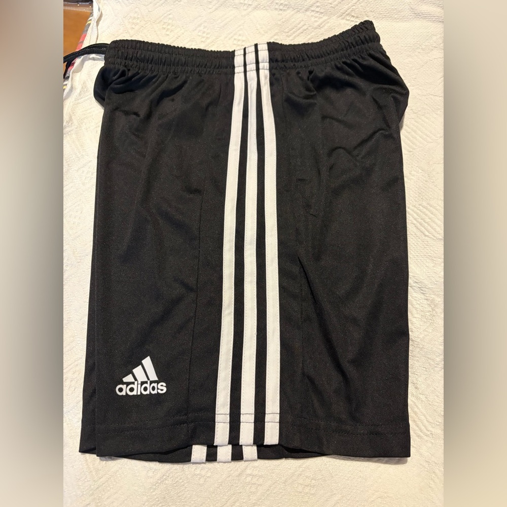 Adidas Black Soccer Shorts youth M